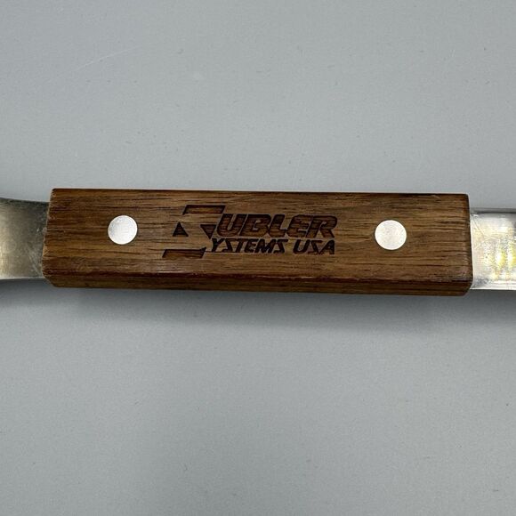 Vtg Vernco BBQ Grill Spatula Serrated Edge Bottle Opener Wood Handle Stainless - Picture 3 of 8